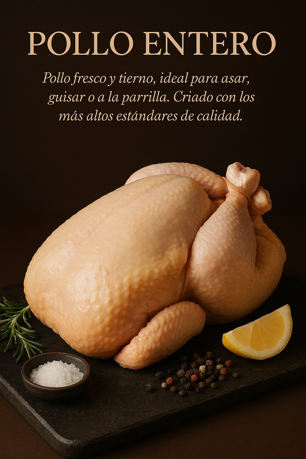 Pollo Entero Halal en nuestra carnicería de Murcia